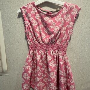 Mini Boden Pink Paisley Kids Dress